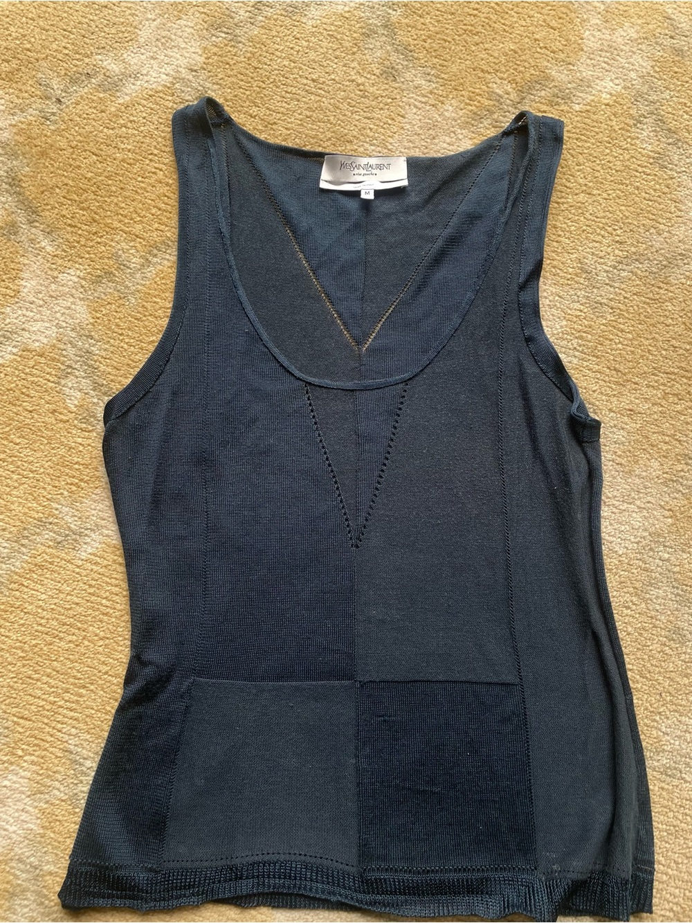 Yves Saint Laurent Slate Knit Tank